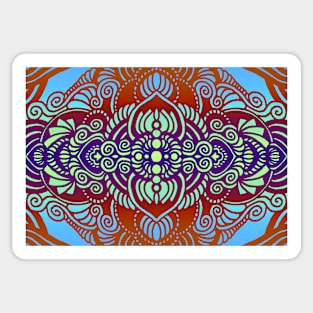 fancy colorful abstract pattern Sticker